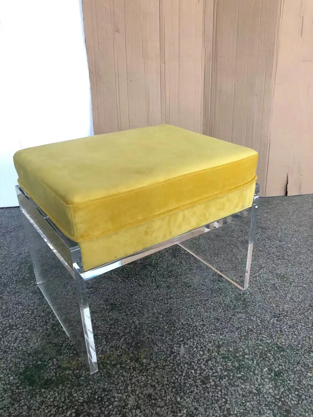 Modern clear acrylic stool bar stool acrylic cushion stool