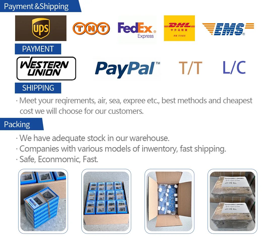NIGEL Fast Delivery CCGW09T304 CBN insert turning tools PCBN CBN NHB10T grade good price standard cutting tool