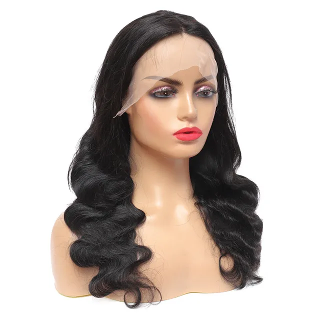 Wholesale hot sale new style transparent lace front wig virgin cuticle aligned Brazilian human hair lace frontal wig
