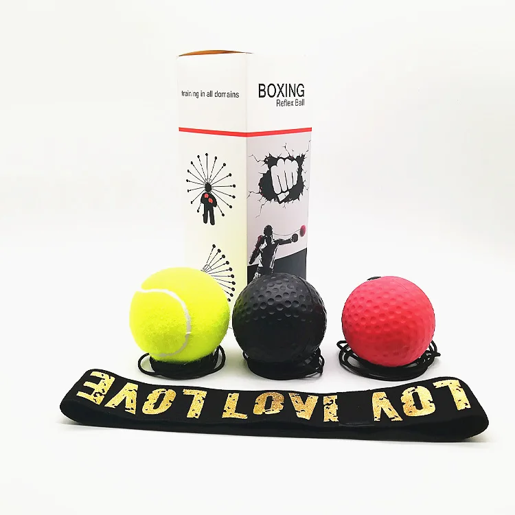
Head Mounted Boxing Reflex Ball with Cotton Elastic Band 