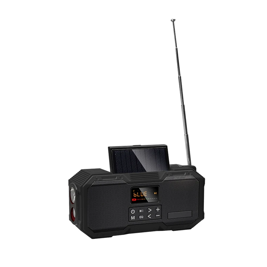 Высококачественный Многофункциональный Bluetooth динамик KAYINOW портативное зарядное устройство на солнечных батареях AM Fm аварийное