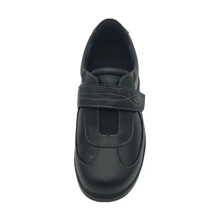 Manufacture leather health casual footwear shoes for diabetics