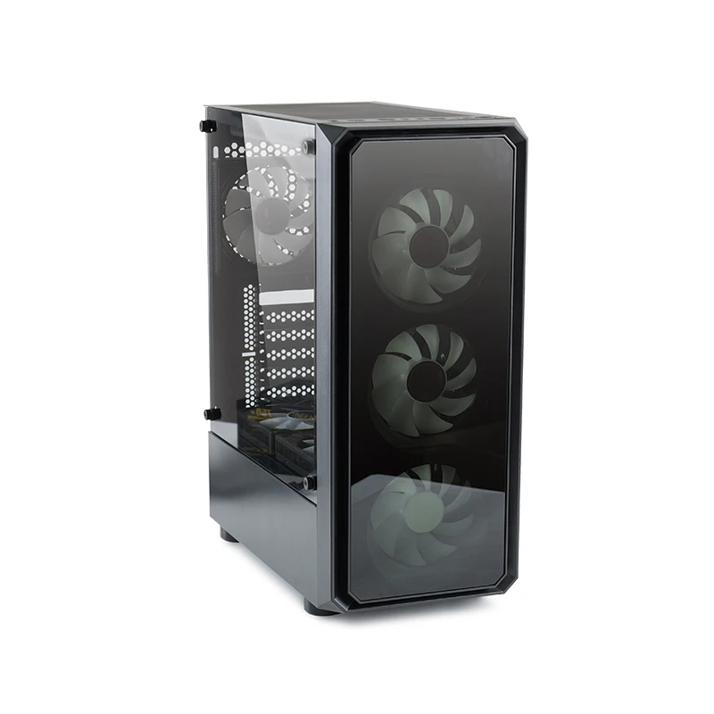 Choiyan Mini ITX ATX Computer Casing PC Gaming Computer Case Desktop Cpu Cabinet for office