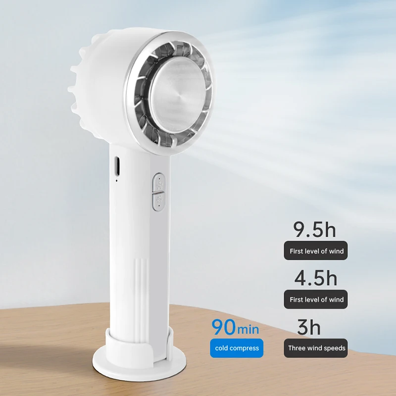 Summer Popular Mini Ice Handy Mini Fan PSE 2000mAh Cooling Portable Rechargeable Peltier Handy Small Fan Handheld Fan