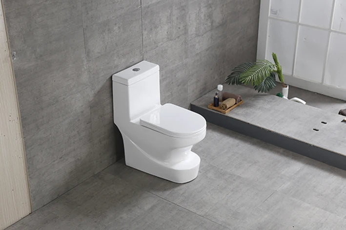 
Elegant design one piece s-trap siphonic wc toilet 