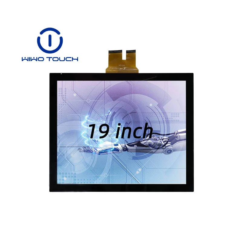 OEM 19 inch LCD touch screen overlay kit customize capacitive touch panel for kiosk