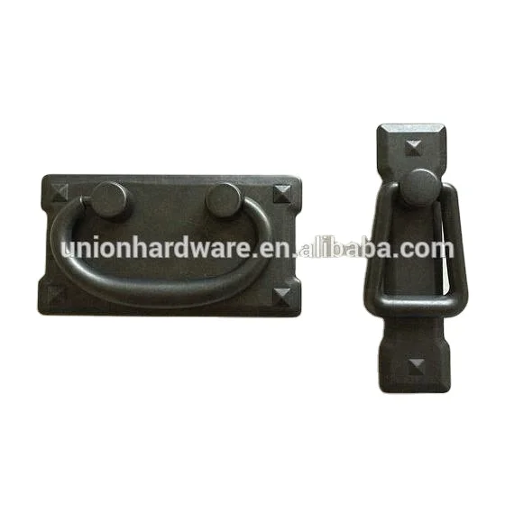 Vintage door handle Oil Rubbed Bronze Zinc Alloy Square Drawer Handles and knobs square pull