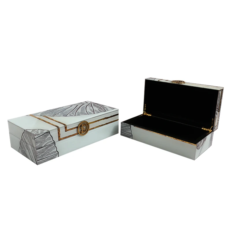 New Chinese model room decoration box decoration modern minimalist home living room TV cabinet bedroom jewelry box storage box