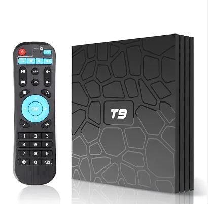 Fastest Delivery T9 Smart TV BOX Rockchip RK3318 Android 9.0 Media Player Smart 4K Android 9.0 Set Top Box
