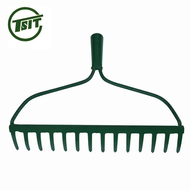 
carbon steel garden 12 teeth garden Lawn rake 