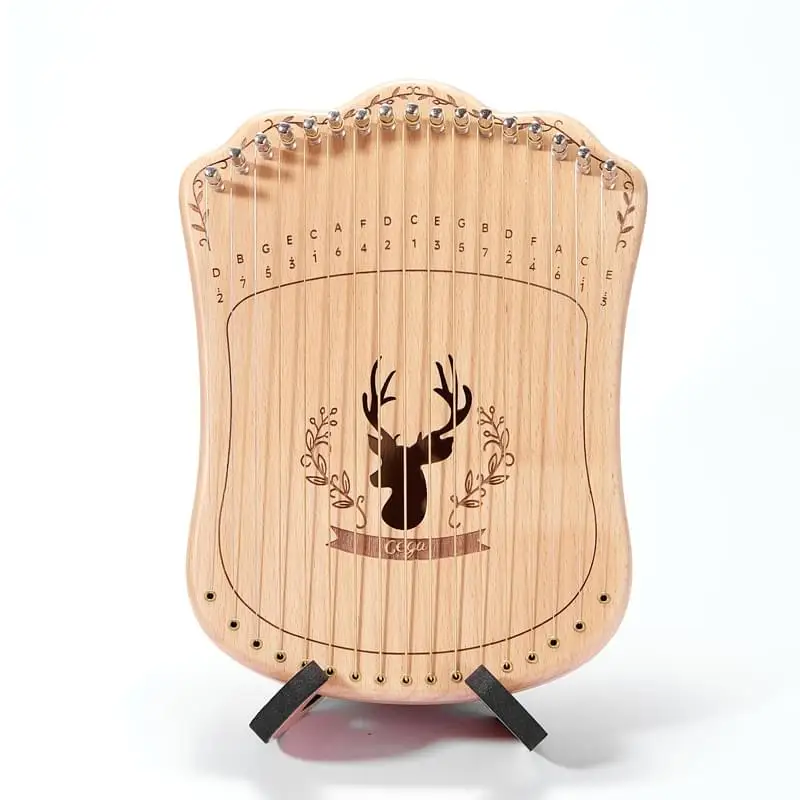 cega 17 strings harpika other musical instruments with stand