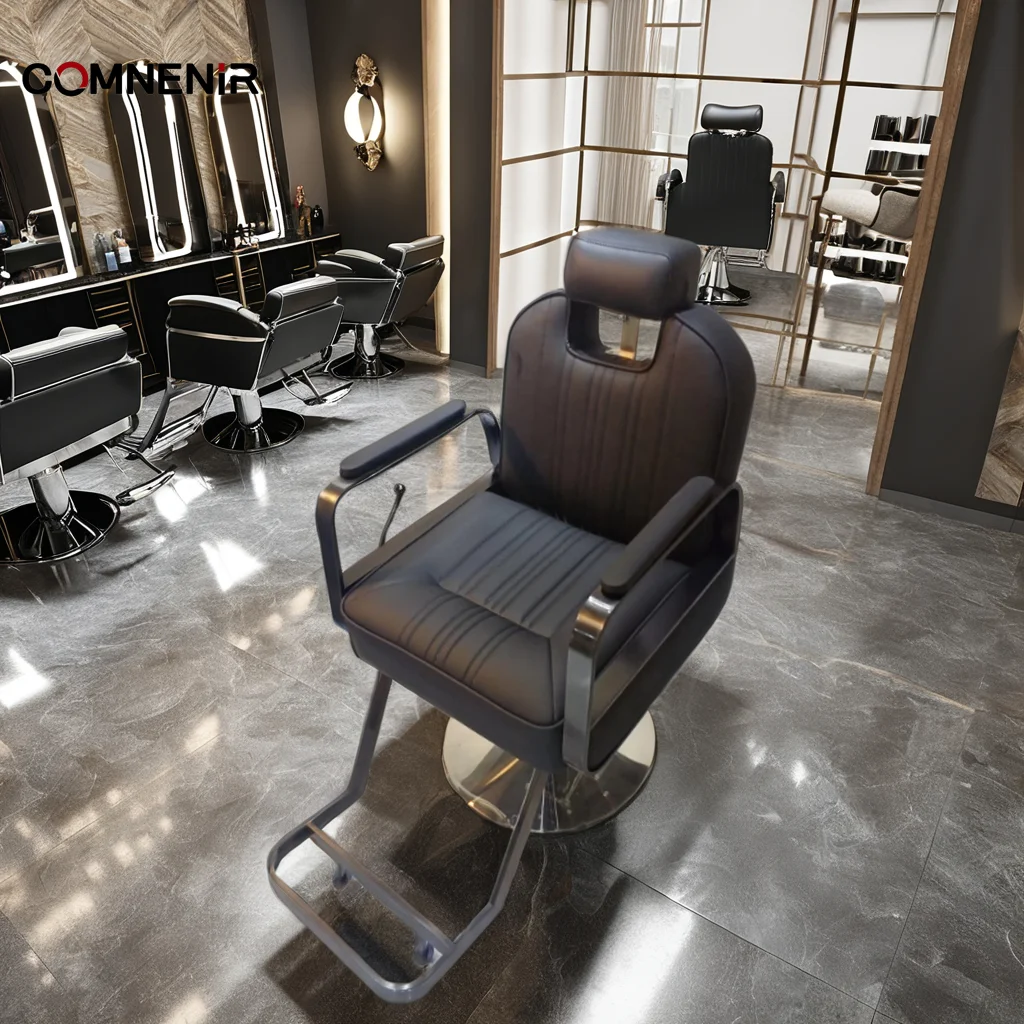 Antique Reclining Black and Gold Hydraulic Oil Pump Chair for Hair Salons Wholesale Offer for Barber Chairs