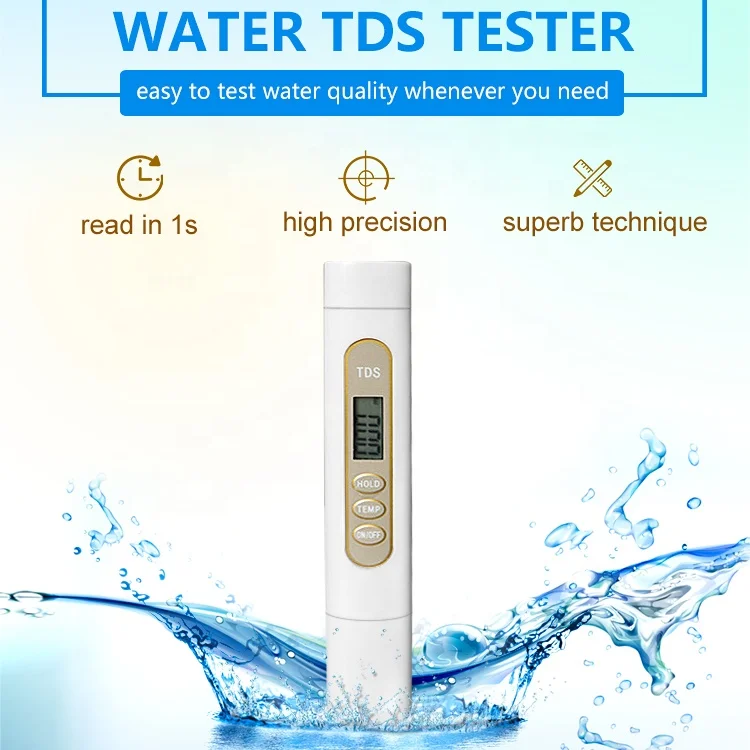 Factory Wholesale  Three-button Portable TDS Tester Pen High Precision Water Purity Meter