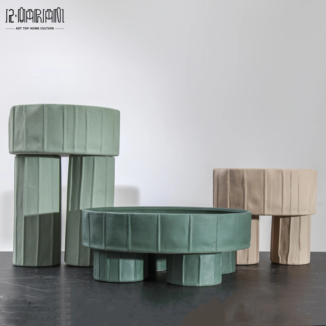 Ramadan Eid Serving Tray Silver Plating Black Fruit Plates Ceramic Bowls Modern Other Home Decoration Tray for Chocolate