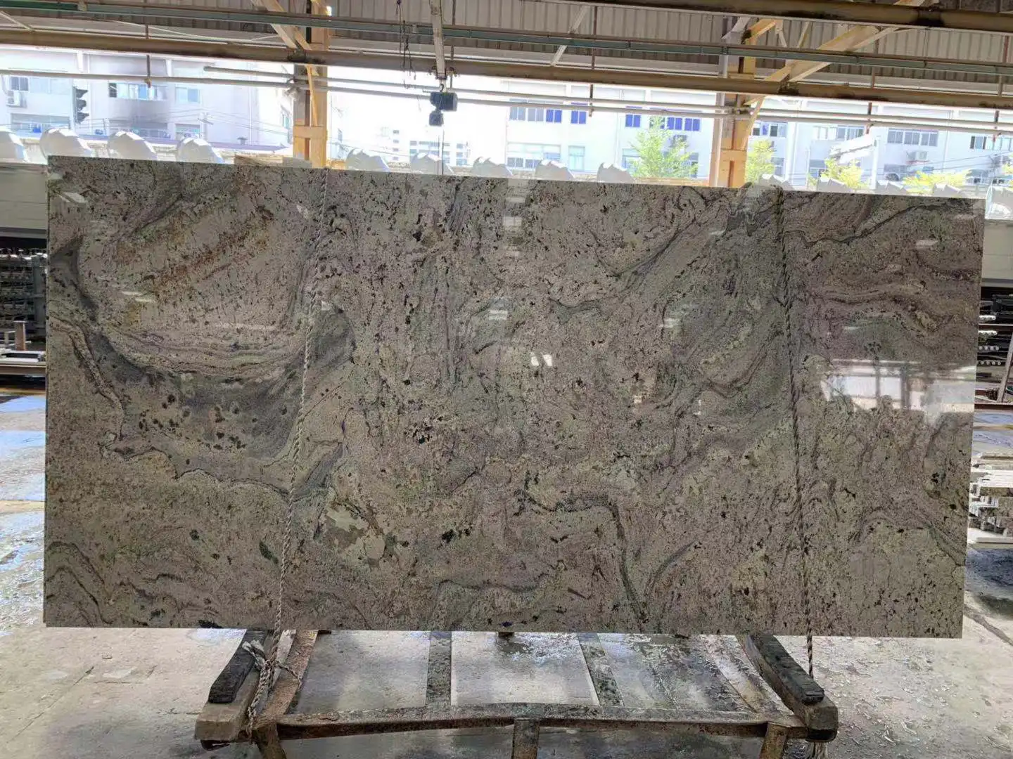 Most competitive African gold dragon  yellow granite prefab fabrication countertop for kitchen
