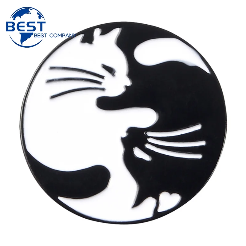 Free Sample Cute Animal Cat pin Custom Decoration Metal Logo Hard Enamel Lapel Badge Pins for Hat Clothing