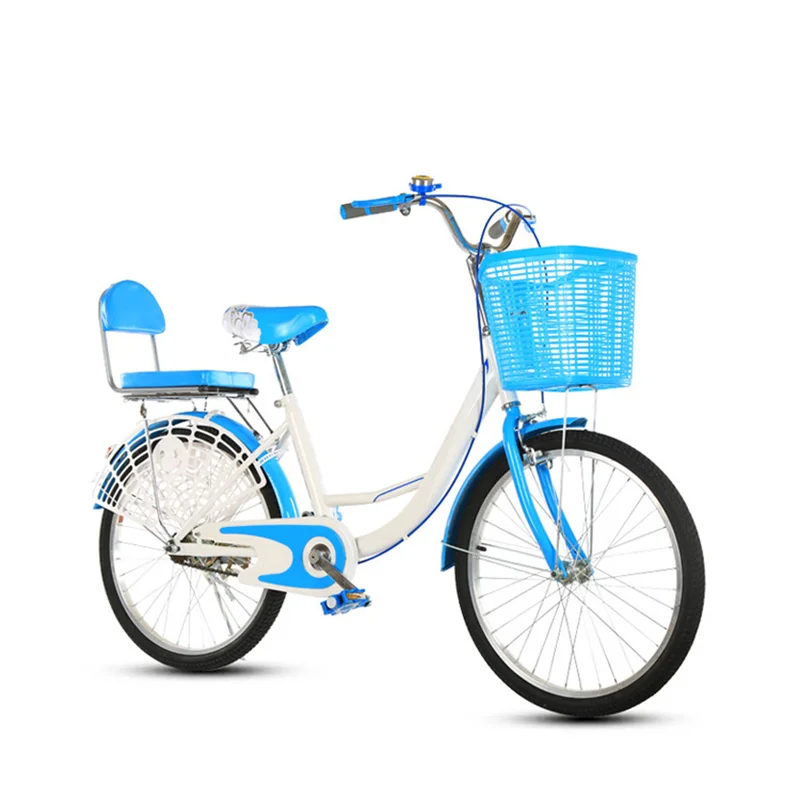 Best Selling Parent-child bicycle Tandem Bicycle for Mother and Child with Back Seat and Basket