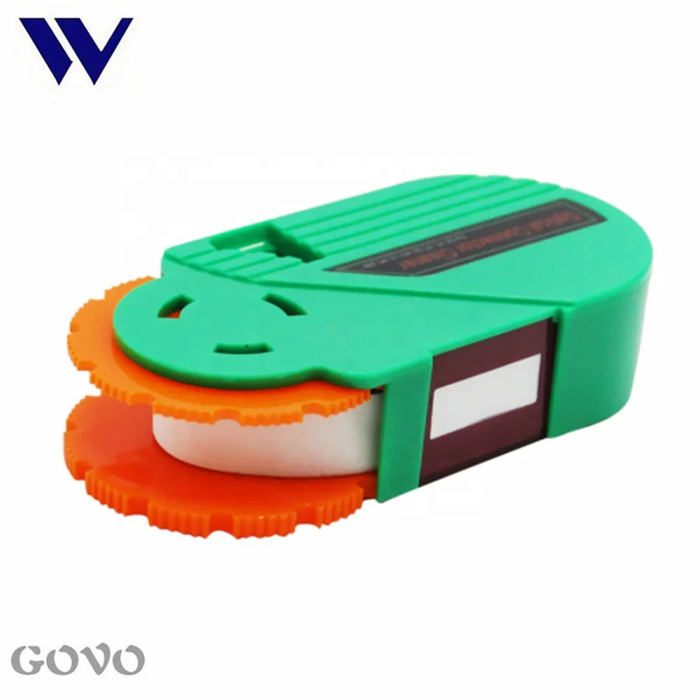 GOVO Fiber Optic Cleaning Tools GW-600C Green+Orange Cassette type Fiber Optic Cleaner Box