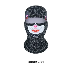 Qinglonglin Custom Kids Ski Mask Snowboard Balaclava Sublimation Print Head Protection for Kids