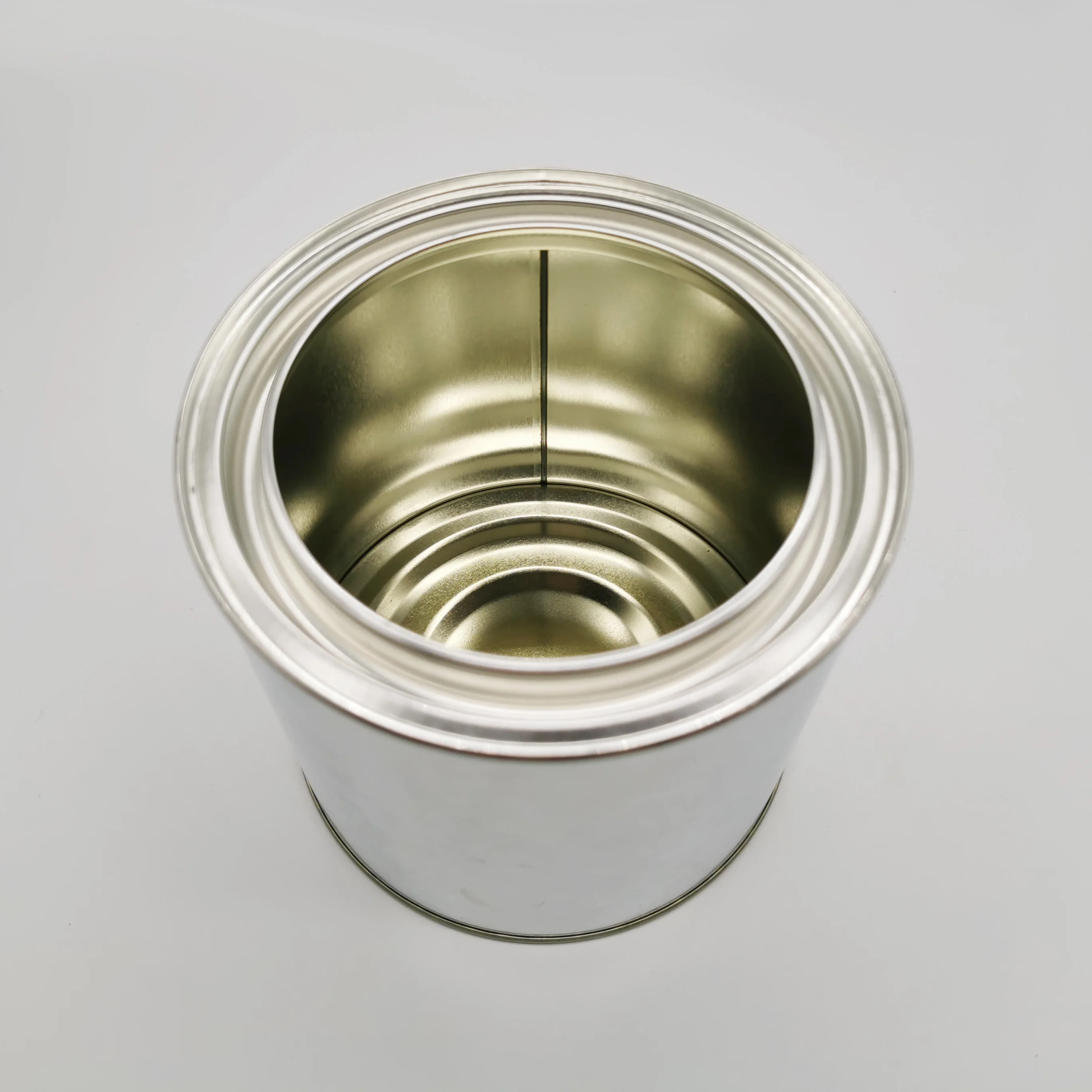 High quality customizable 0.8L empty round candle tin cans with metal cover