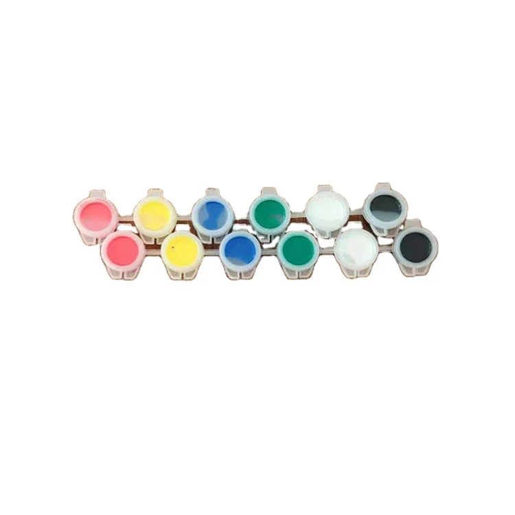 Hot Sale Non Toxic Cheap Price Water Based Non Washable Water Proof 3ml 6 Color Joined Kids Craft Smart Acrylic Canvas Paints
