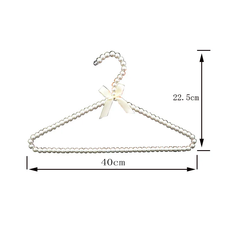 40cm Wholesale adult Perchas dress Hanger Coat Hanger Clothes Plastic White Pearl Hanger For Garments Display
