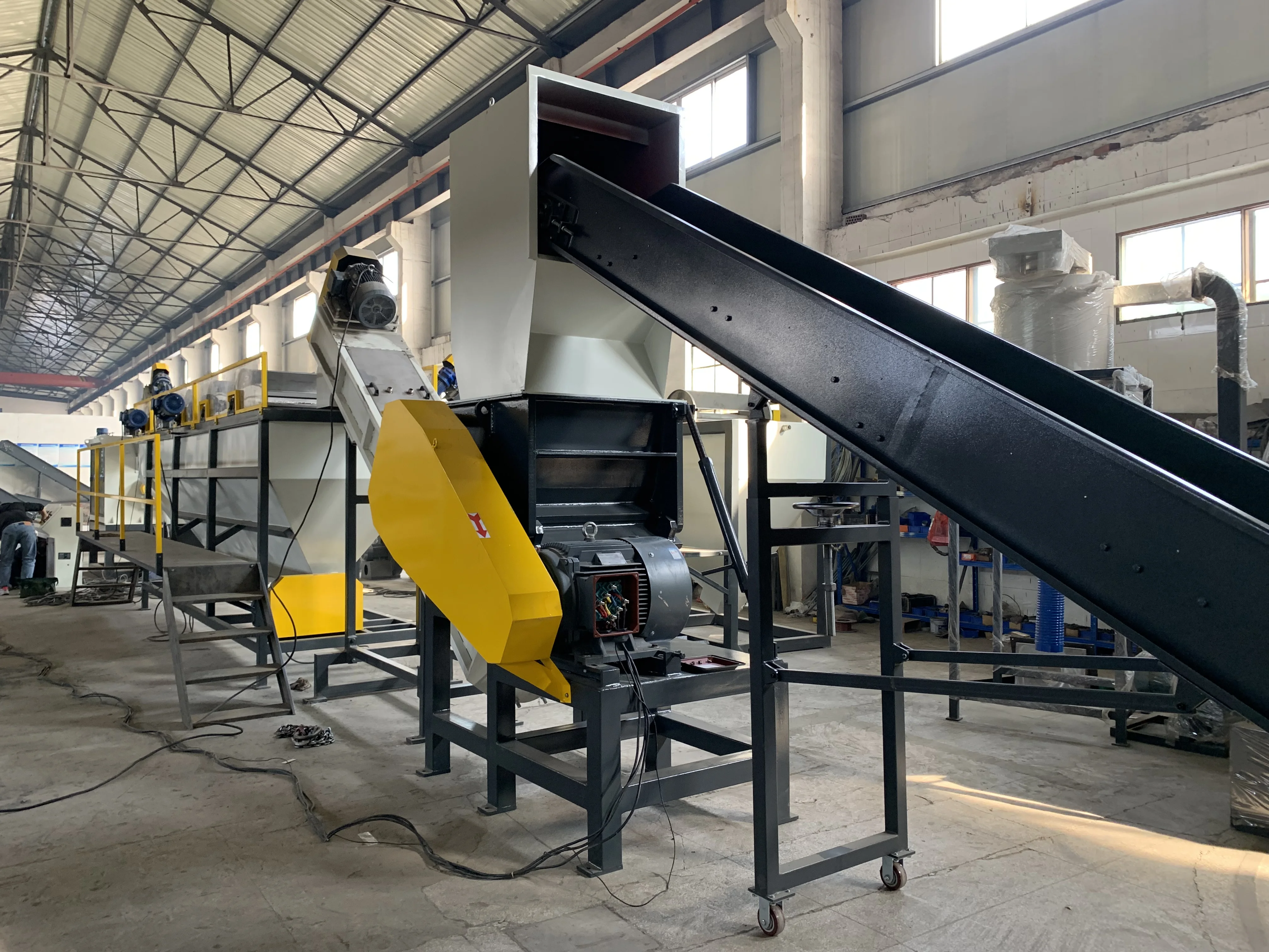 Waste Pet Plastic Bottle Flakes Washing Drying Recycling Machine/equipment Plastic Flakes Recycle Washing Machinery Line