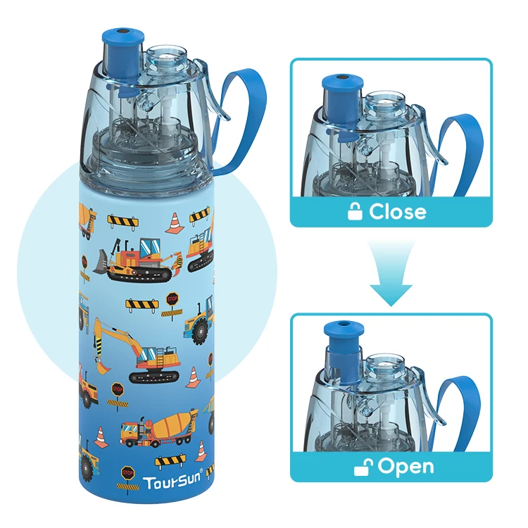 Hot sale bpa free stainless steel kids water bottle cute for school