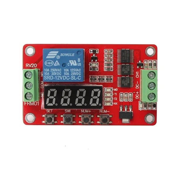 Newer Version 12V Multifunction Delay Time Module Multifunction Self-lock Relay