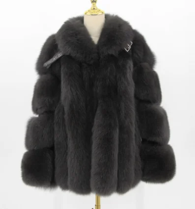QIUCHEN QC20113 women coats winter real fox fur coat natural fur jacket luxury fur clothes fashion