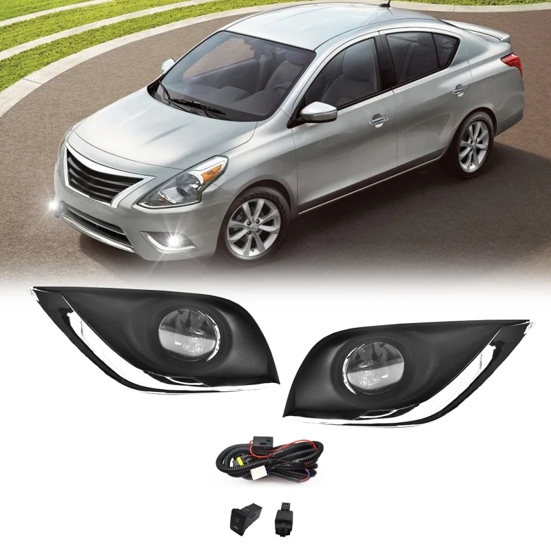 car front bumper driving led fog light for Nissan Sunny/Almera/Vresa 2014 2015 2016 2017 2018 led fog lamp
