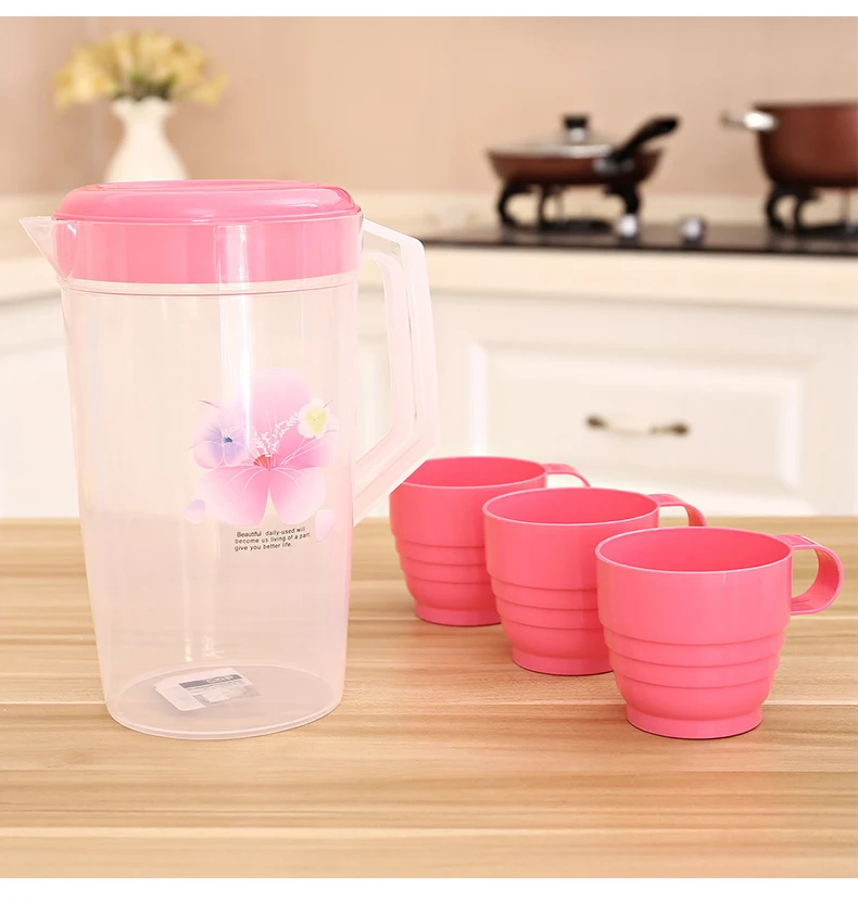 Factory stocks best selling African Drinking Pitchers Kitchenware cold insulation plastic water jugs