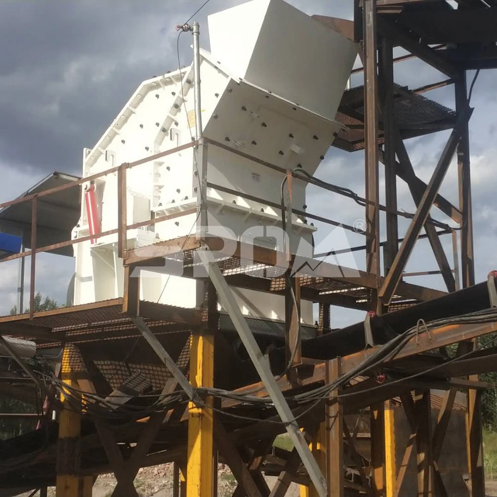 Portable mobile mini sand making machine stone mining quarry rock crushing hammer crusher