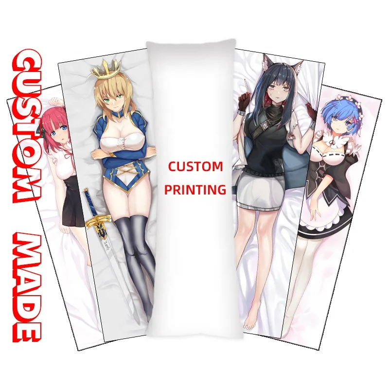 anime snow decorative hugging body pillow cover case sexy girl waifu dakimakura pillowcases