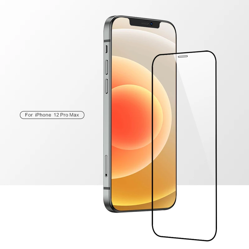  Полная защита экрана для iPhone 12 закаленное стекло заводская цена 9H/11H 10D 6 7 8 Plus Xs Xr Max черный