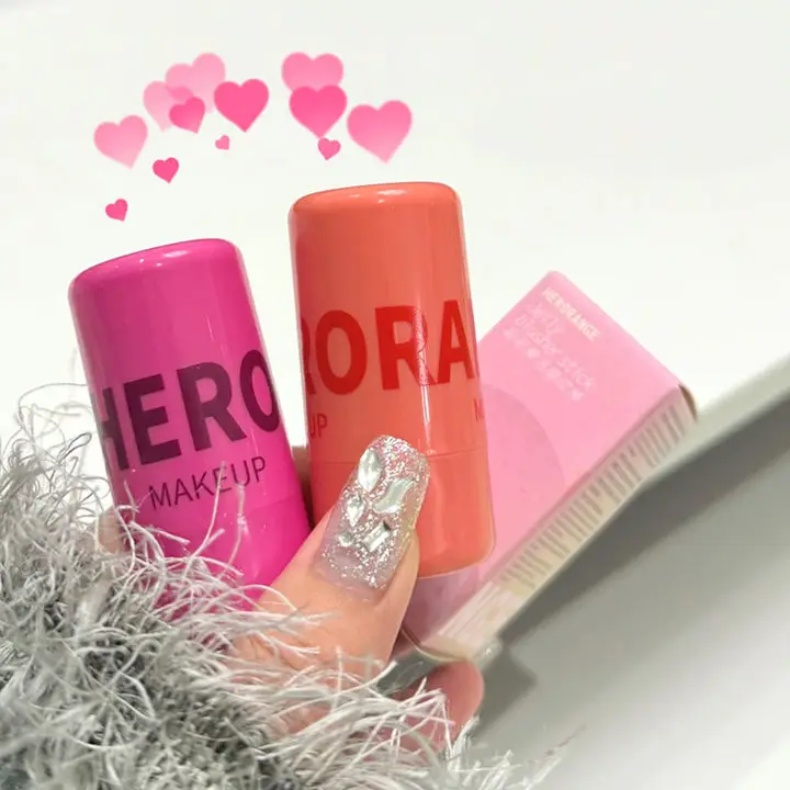 Water Jelly Tint Stick HERORANGE Milk Cooling WaterJelly Tint  Lip Gloss Jelly Lip & Cheek Tint Stain Blush Stick