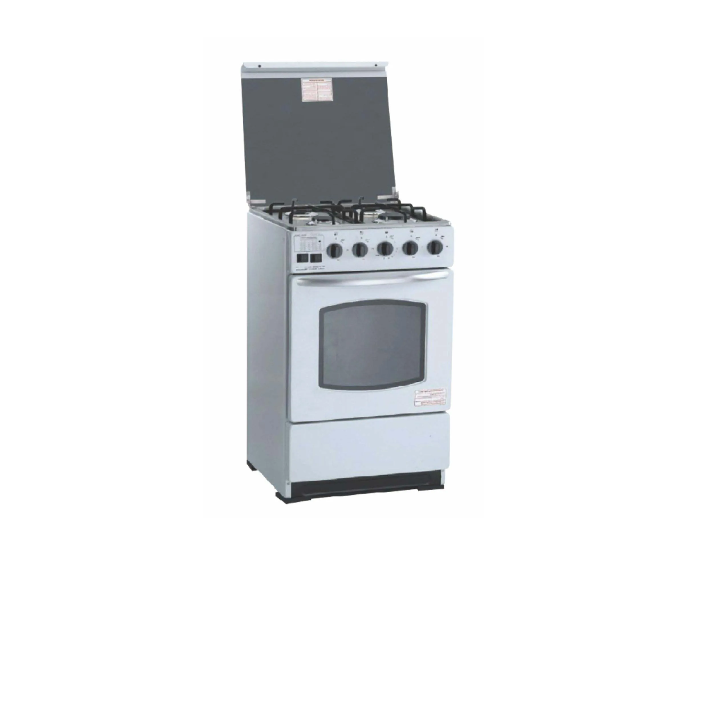 24 inch stainless steel body cast iron pan support auto ignition gas oven free standing gas stove
