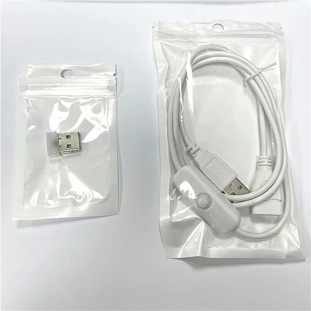 USB 2.0 male/female extension cable with button switch USB power cable for USB colorful atmosphere lamp