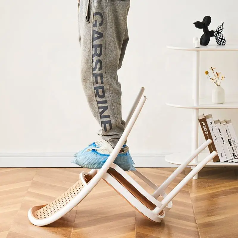 Новое поступление, кафе, ресторан, мебель из ротанга, пластиковые стулья из ротанга, штабелируемые прочные обеденные стулья из ротанга