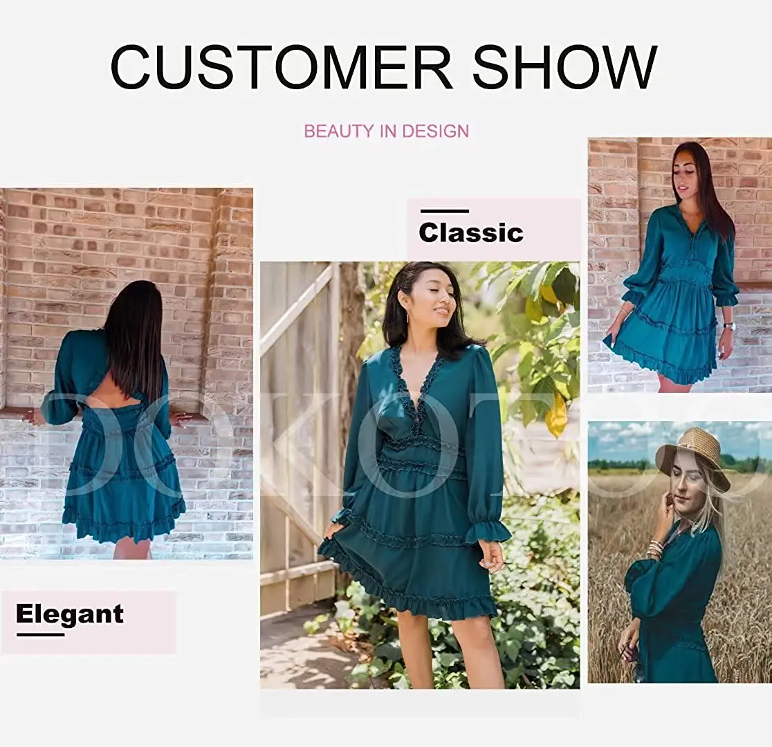 Able Plus Size Mujer  Vestido De 15 Longo Fall Gaun Vestidos-Pelo-Joelh Custom Plus Dress Plus Size Casual Dresses Ladies