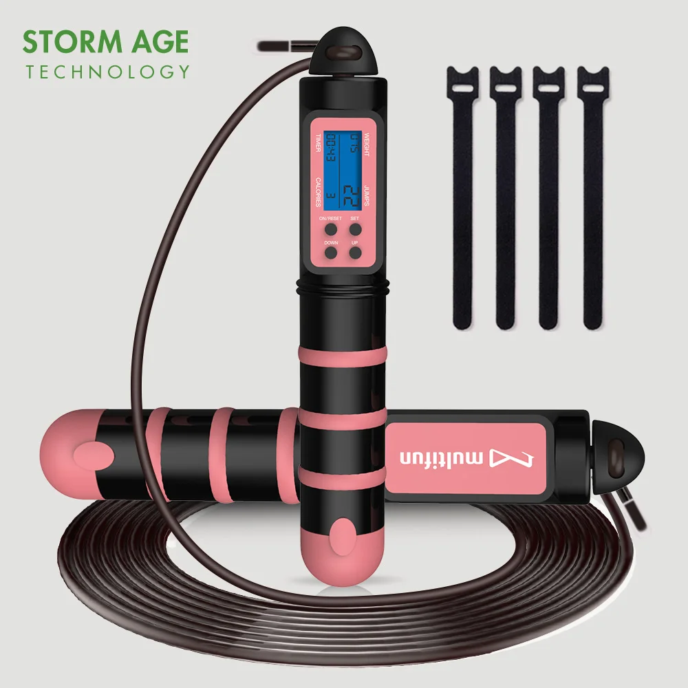 Customized logo skipping rope calorie consumption counting skipping rope adult sports skipping rope