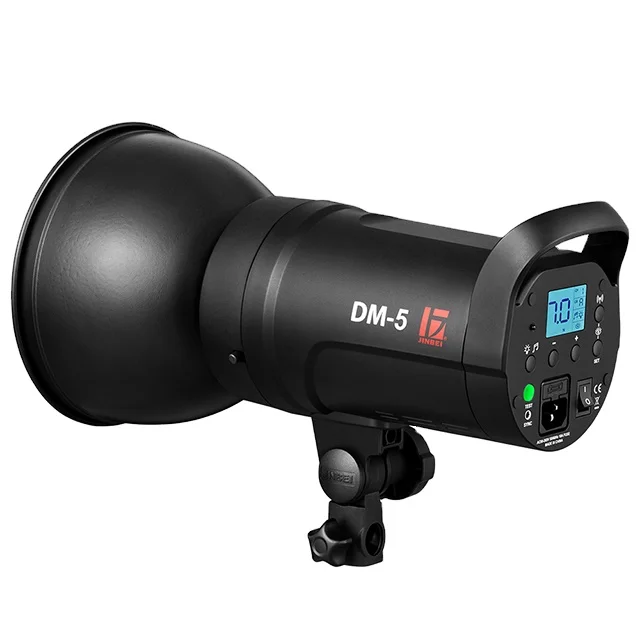JINBEI DM-5 500Ws портативная студийная вспышка компактный стробоскопический источник света для фотосъемки свет GN72 осветительная головка 110V 220V беспроводной пульт дистанционного