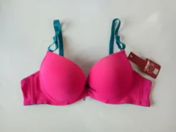 LUBUNIE Comfortable underwire plain dyed silk push up women bra