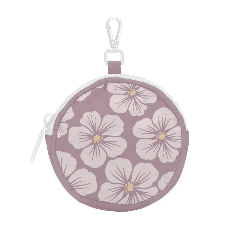 Custom Simple And Casual Portable Coin Cute Wallet Tyvek Mini Coin Bag Keychain