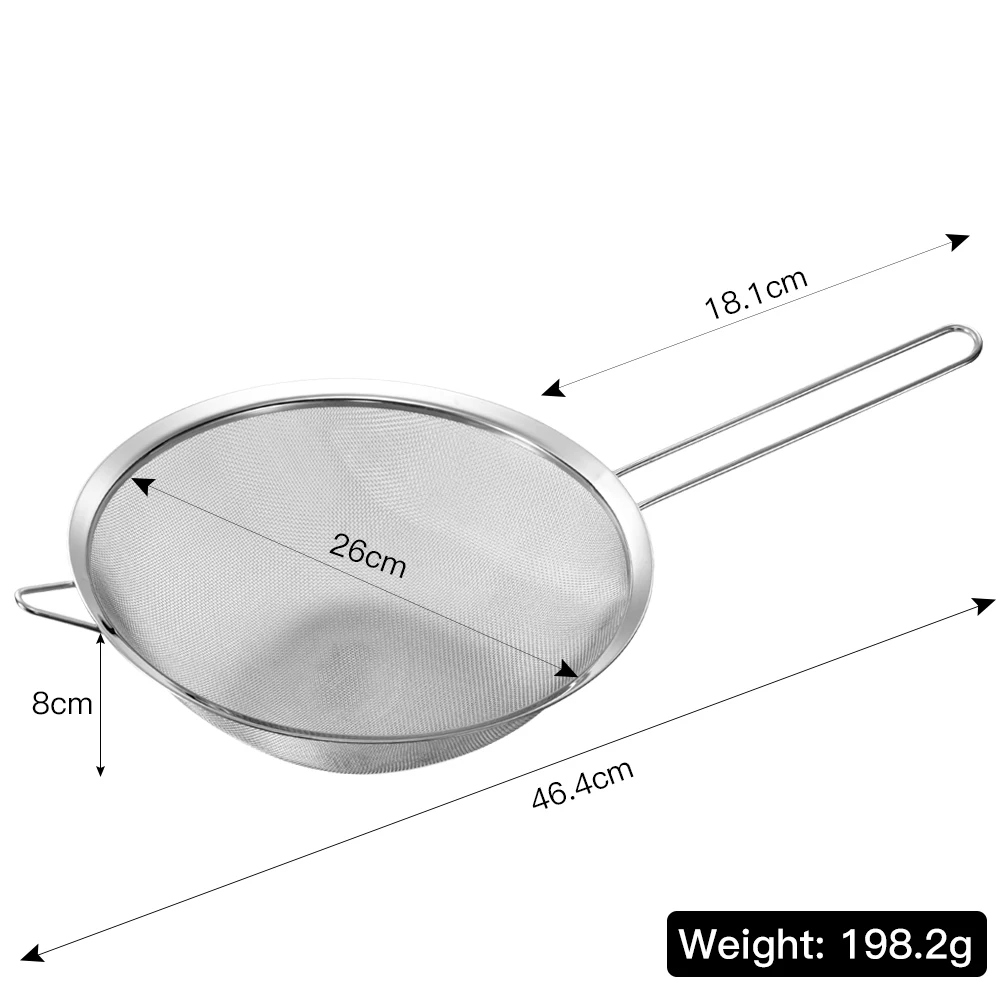 Hot Selling Multiple Size Strainer Stainless Steel Food And Mesh Tea Strainer Mini Juicer Filter Colander Strainer
