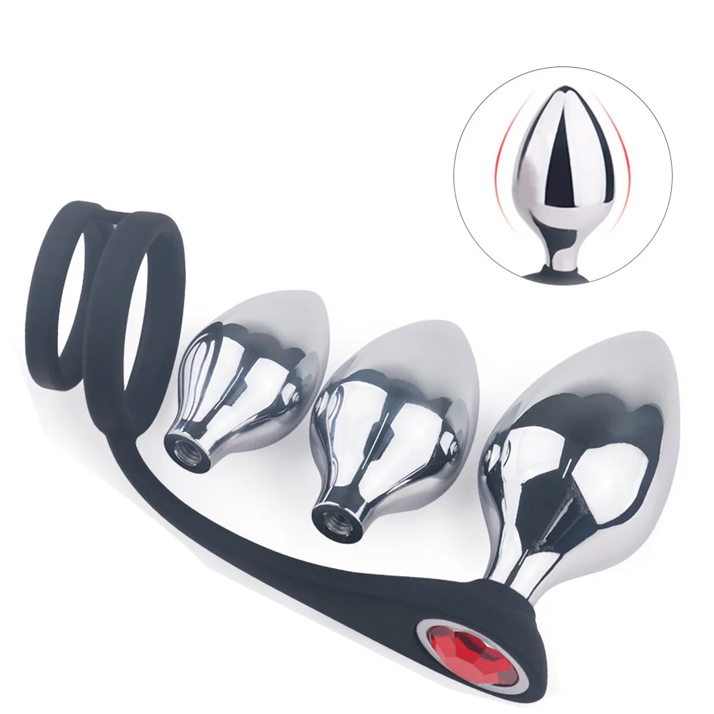 Huge Metal Super Large Huge Posterior Anal Embolism Butt Plug Dilator Sex Toy For Men Set