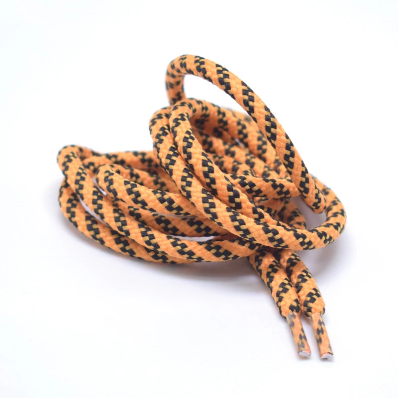 Custom colorful polyester nylon flat braided hoodie cords shoe lace cord nylon rope