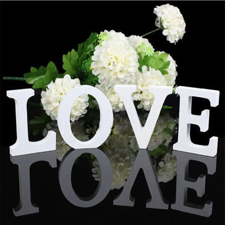 Украшения с английскими буквами, деревянные украшения для дома, свадебные украшения, реквизит для фотосъемки на заказ