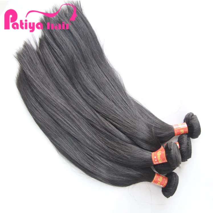 Hot Selling Products 2024 Silky Straight Human Hair 100 Bundles Machine Double Weft Raw Original Brazilian Hair Extensions 12a