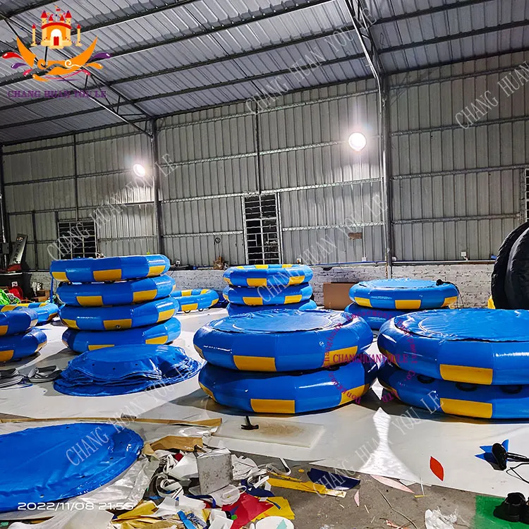 Customized Inflatable Waterpark Family Slide Round Tube Boat Floating Raft For 3 4 5 6 Person